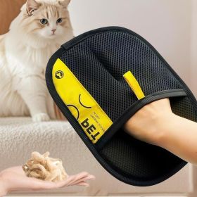 Hair Removal Gloves, Cat Hair Cleaner, Cat And Dog Hair Absorber, Pet Home Static Electricity Brush, Hair-removing Multi-functional Device (Option: BLACK)