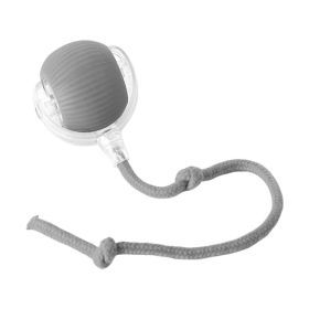 Electric Dog Cat Ball Toy,Indoor Large And Small Cat Dog Interactive Intelligent Rolling Pet Ball (Option: GREY)